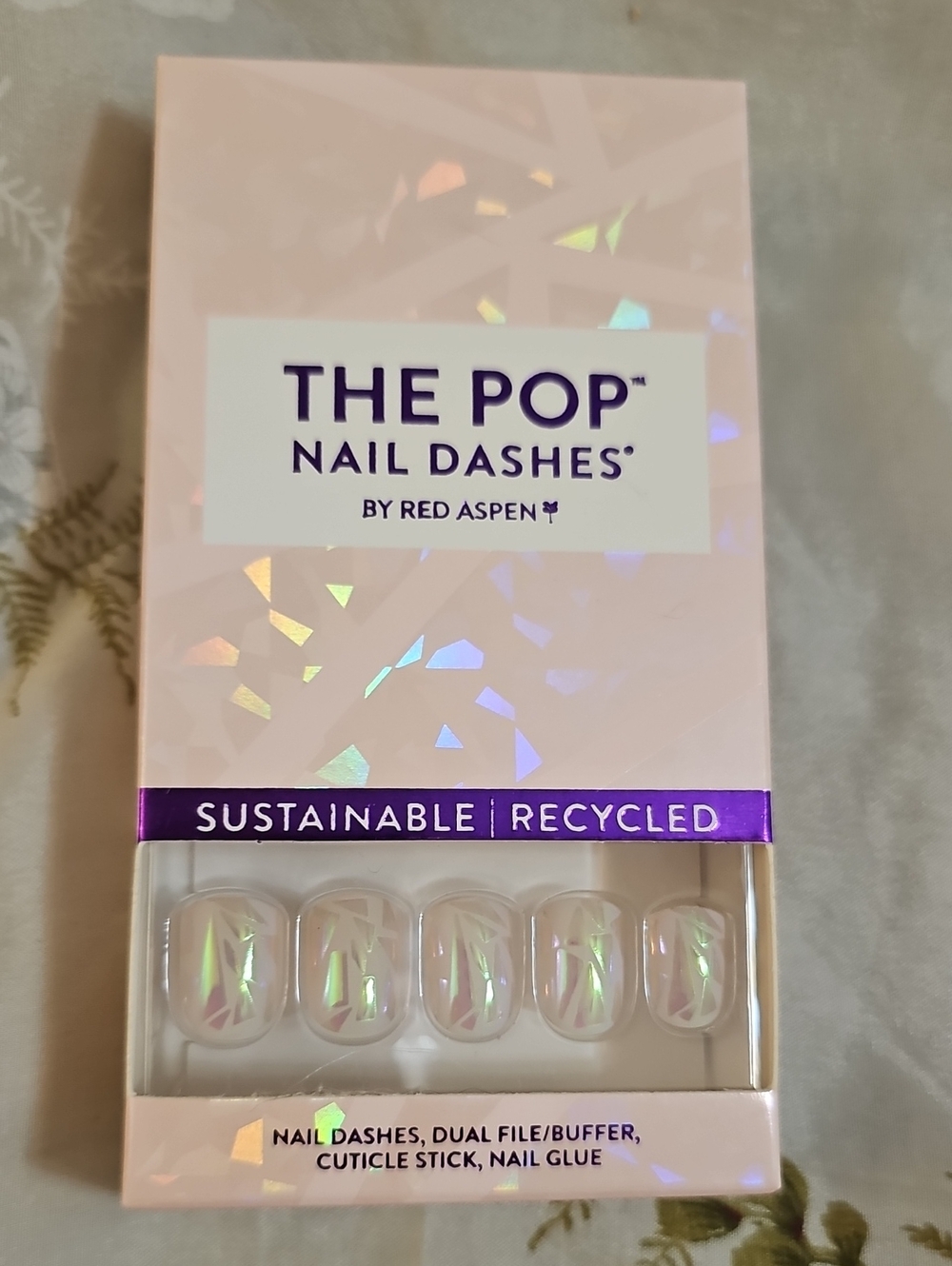 The Pop Nail Dashes by Red Aspen - Iridescent Pink Press-On Nails